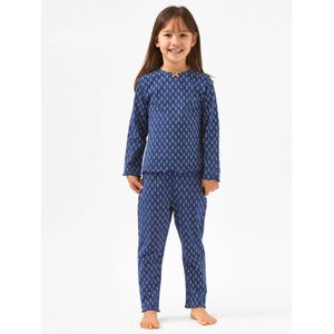 Little Label pyjama met all over print donkerblauw