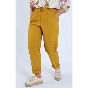 Paprika slim regular waist broek oker