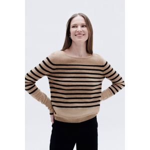 Caroll gebreide trui van kasjmier zand