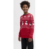 Jack & Jones - JJXMAS ANDREW KNIT CREW NECK JNR - Gebreide Trui - True Red