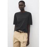 Mango gebreide trui met wol antraciet