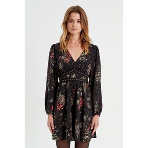 Cache Cache gebloemde A-lijn jurk zwart