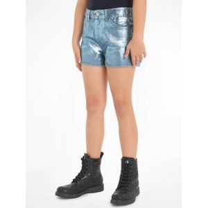 Calvin Klein Coated Denim Short Medium Blue Denim