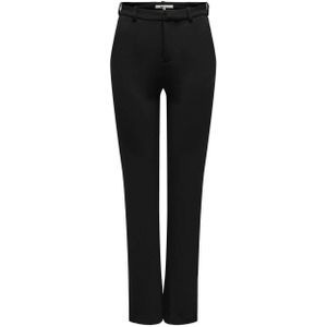 ONLY high waist straight fit pantalon ONLRAFFY-YO van polyester zwart