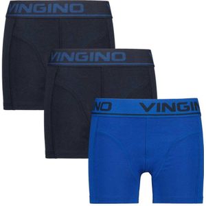 Vingino boxershort - set van 3 blauw/donkerblauw