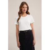 WE Fashion Dames T-shirt van katoen
