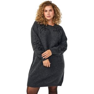 Zizzi gebreide jurk grijs