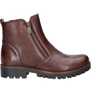 Rieker leren enkellaarzen donkerbruin