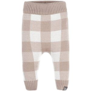 Babystyling baby geruite regular fit broek bruin/wit