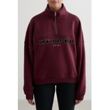 Aim'n sportsweater Varsity donkerrood