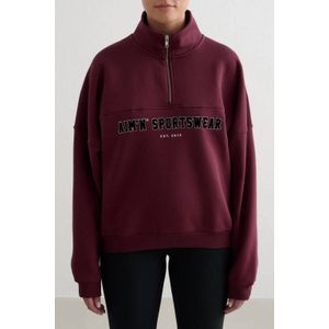 Aim'n sportsweater Varsity donkerrood