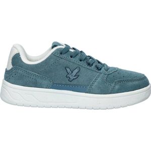 Lyle & Scott suède sneakers blauw