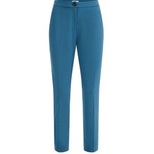 WE Fashion high waist slim fit chino blauw