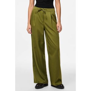 Pcfalka - Wide Leg Broek - Krijtstreep - Pantalon