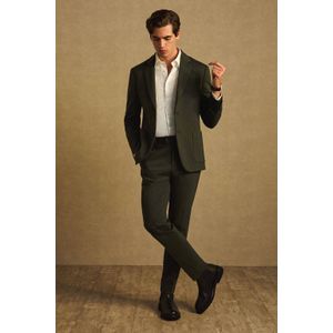 Van Gils slim fit pantalon dark green