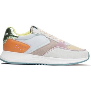 HOFF suède sneakers lichtblauw/geel/oranje