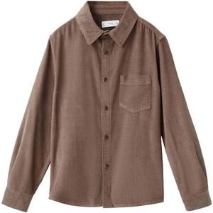 Mango Kids corduroy overhemd bruin