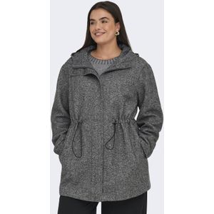 ONLY CARMAKOMA tussenjas grijs melange