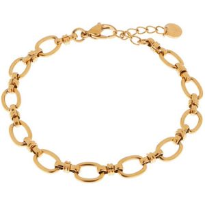 Label Kiki gold plated armband Open Chain