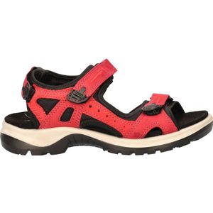 Ecco Offroad Atmos nubuck sandalen rood/zwart