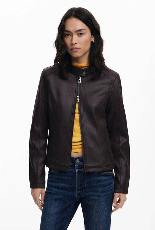 Desigual - Bruine Zip-Up Blazer - Dames - Polyester