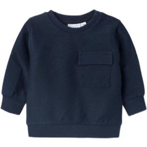 NAME IT BABY baby sweater NBMBOLAR donkerblauw
