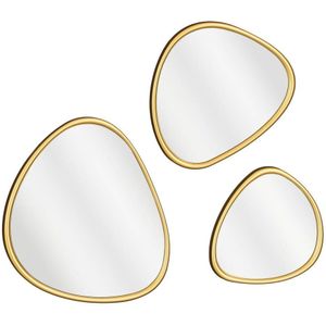 Mica Decorations - Jurre Spiegelset - Goud - 3-delig - 37x55 cm