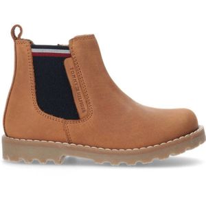 Tommy Hilfiger leren chelsea boots camel