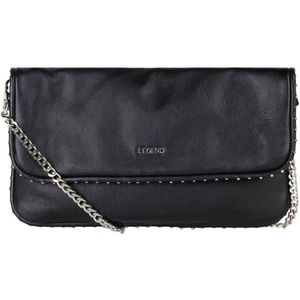 Legend leren crossbody tas Caroline zwart