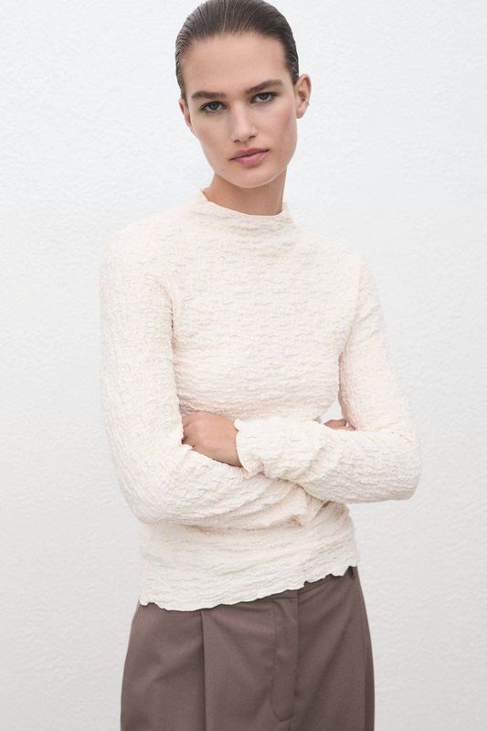 MANGO Shirt 'SONIA'  beige