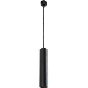 Lucide TRACK FLORIS Hanglamp - 1-fase Railsysteem / Railverlichting - 1xGU10 - Zwart (Uitbreiding)