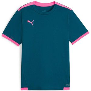 Puma junior voetbalshirt petrol/roze
