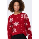 Onlxmas - Gebreide Pullover - O-hals - Lange Mouwen - Regular Fit