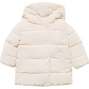 Mango Kids gewatteerde winterjas lichtbeige