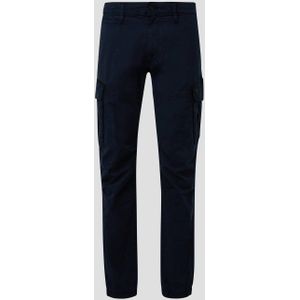 s.Oliver regular fit joggingbroek blauw zwart