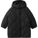 Mango Kids gewatteerde jas zwart