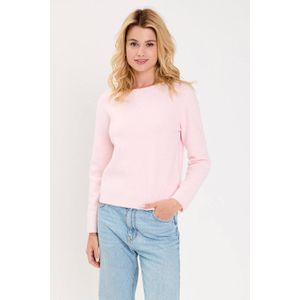 Cache Cache gebreide trui met wol lichtroze