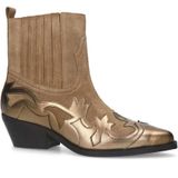 Sacha leren cowboylaarzen beige
