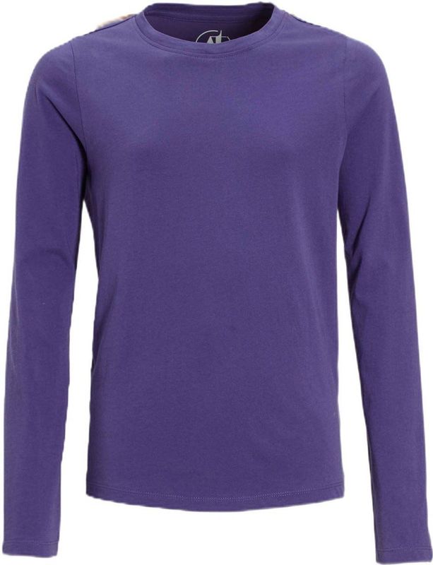 Anytime longsleeve donkerpaars