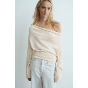 Mango gebreide trui ecru