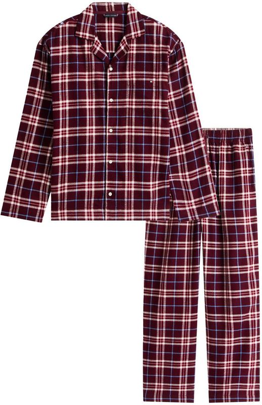 TOMMY HILFIGER Pyjama lang 'Gift Box'  beige / bordeaux