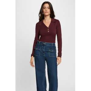 Morgan top donkerpaars