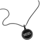 Diesel Collier DX1362060 Single Pendant staalgrijs