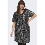 Carleonora - Korte Jurk - V-Hals - Lange Mouwen - Kort - Relaxed Fit