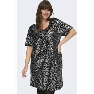 Carleonora - Korte Jurk - V-Hals - Lange Mouwen - Kort - Relaxed Fit