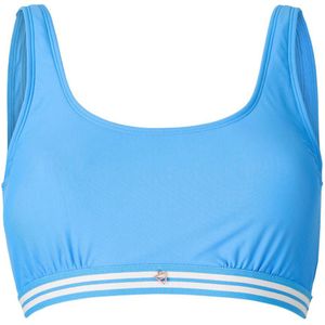 Brunotti voorgevormde crop bikinitop Korola blauw