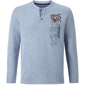 Jan Vanderstorm gemêleerde sweater REGINALD Plus Size blauw