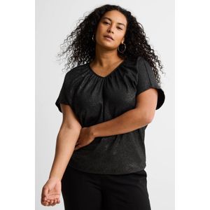 GREAT LOOKS top met glitters zilver