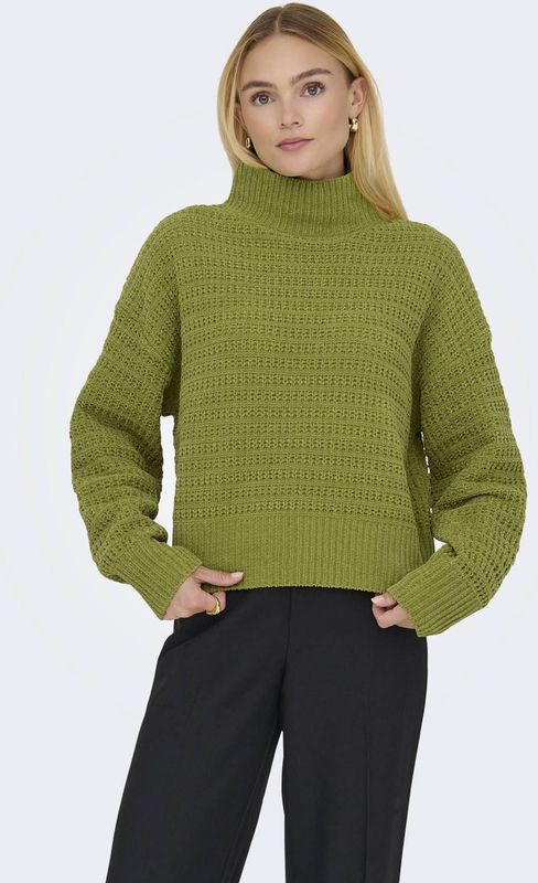 ONLY - ONLGLOBE LS HIGHNECK BF KNT - Gebreide Pullover - Dames