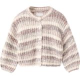 Mango Kids vest ecru grof gebreid